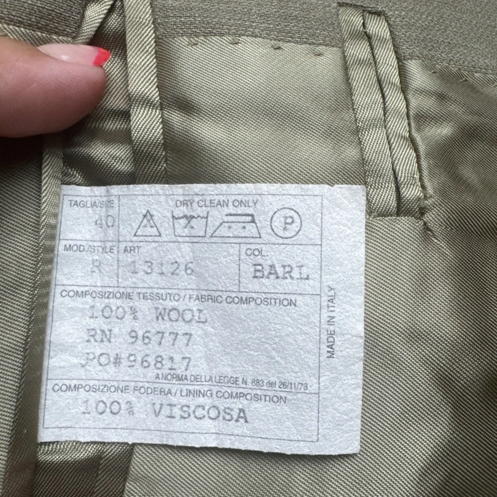 Bachrach Blazer Men's 40R Tan Beige 100%‎ Wool Sports  Made Coat In Italy Jacket